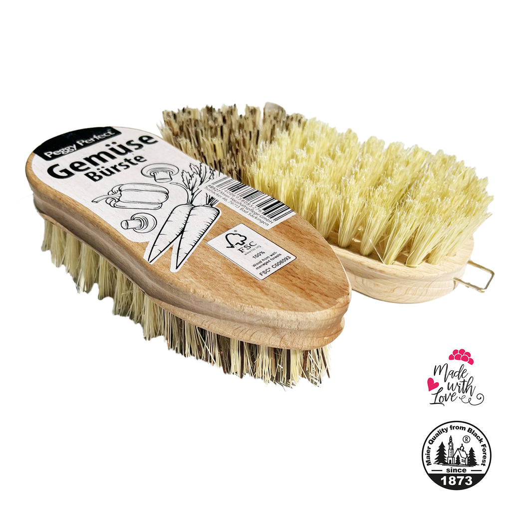 Gemüsebürste Kartoffel- Obst- Küchenbürste Holz Naturbürste Fiber & Unionborsten