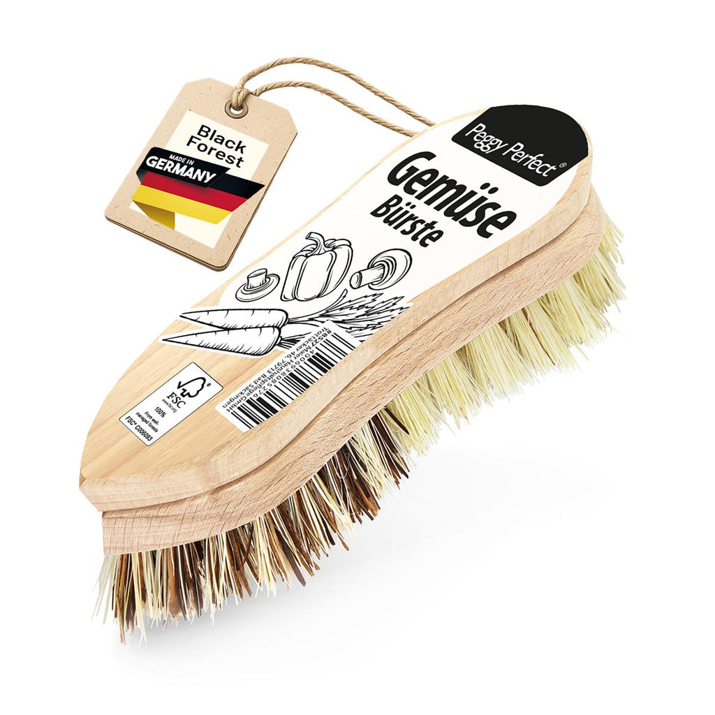 Gemüsebürste Kartoffel- Obst- Küchenbürste Holz Naturbürste Fiber & Unionborsten