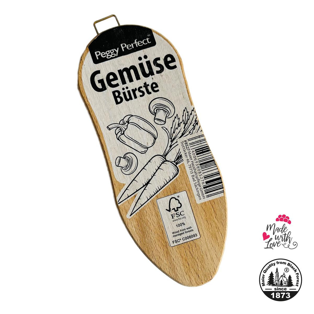 Gemüsebürste Kartoffel- Obst- Küchenbürste Holz Naturbürste Fiber & Unionborsten