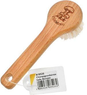 Pilzbürste aus zertifiziertem Holz & heller Naturborste