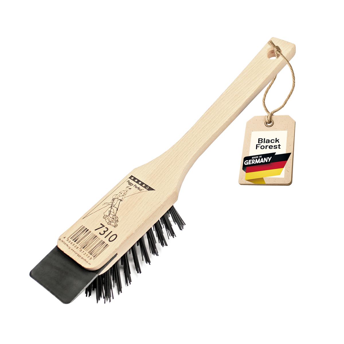 Rasenmäher Reinigungsbürste Bürste Holz mit Kratzer Profi Reinigung Natur