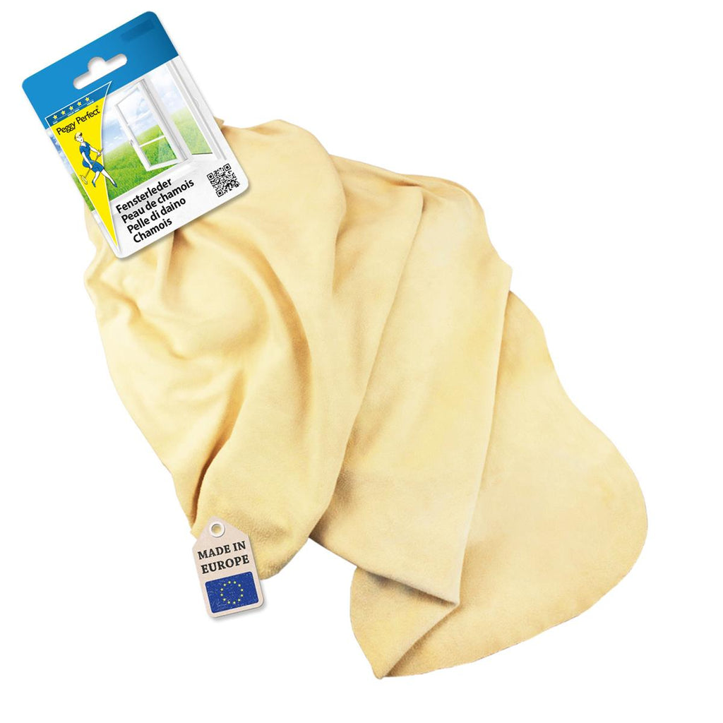 Fensterleder Ledertuch Echtleder Autoleder Premium Leder 45x30 cm