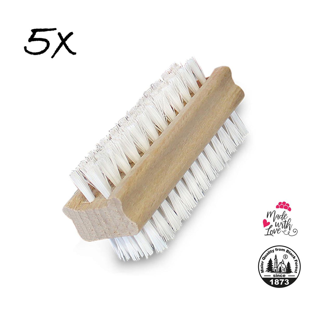 5x Nagelbürste Handbürste Handwaschbürste Holz Buchenholz langlebig