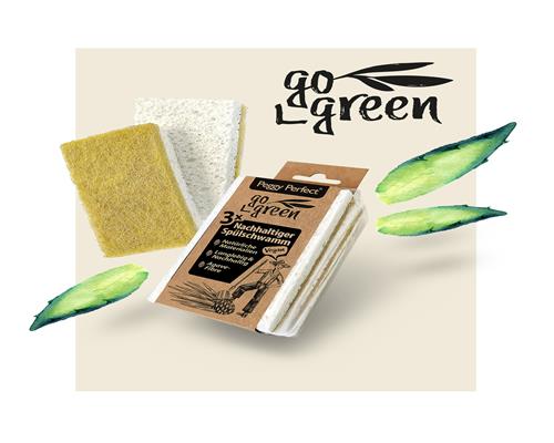 Spülschwamm Nachhaltig "Go green" Produktset - 12 Spülschwämme