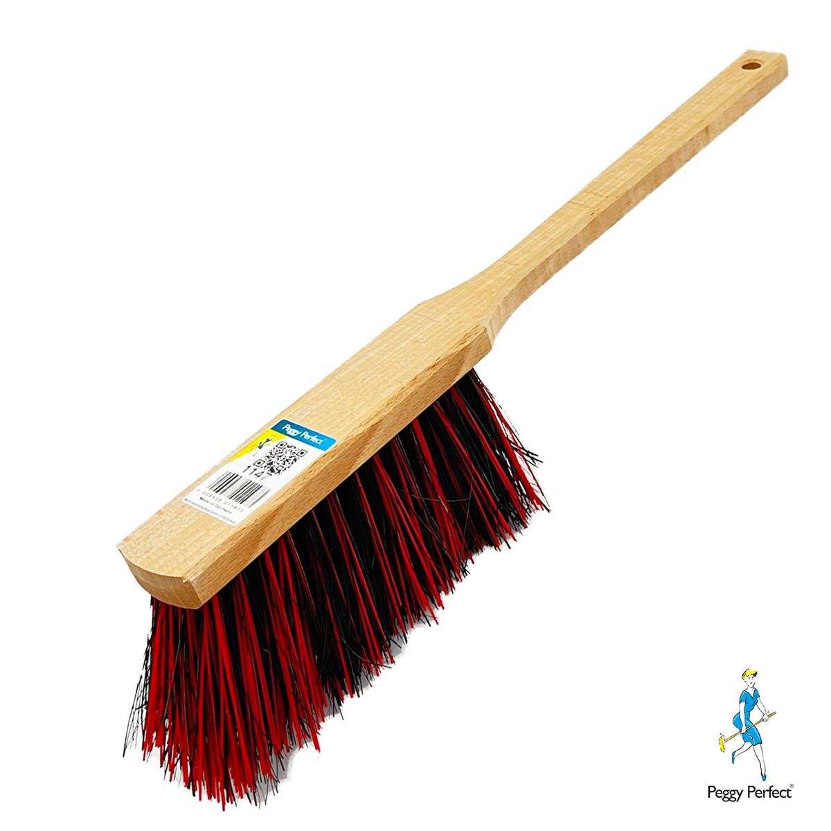Langstielhandfeger Supermix Borsten Handfeger Holz mit langem 43cm Stiel