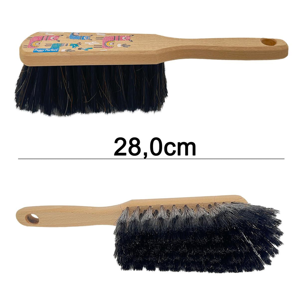 Kehrgarnitur Kehrset mit Holzbesen und Kunststoffschaufel Lama Design