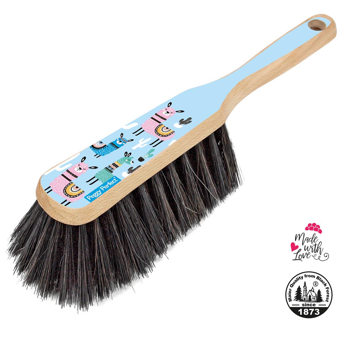 Kehrgarnitur Kehrset mit Holzbesen und Kunststoffschaufel Lama Design