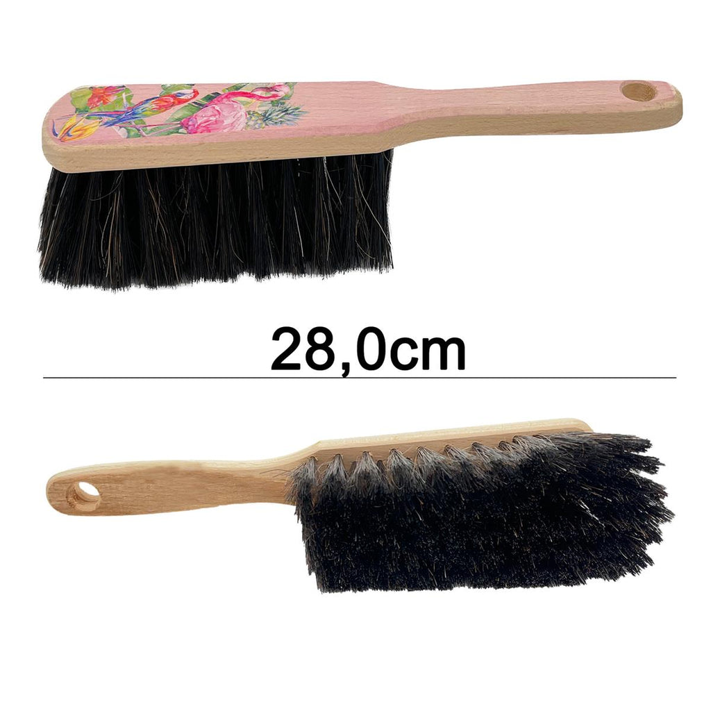 Kehrgarnitur Kehrset mit Holzbesen und Kunststoffschaufel Flamingo Design