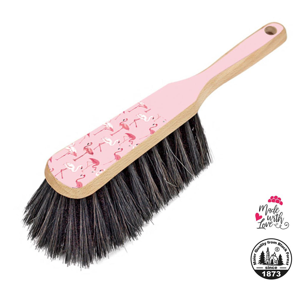 Kehrgarnitur Kehrset mit Holzbesen und Kunststoffschaufel Flamingo Design