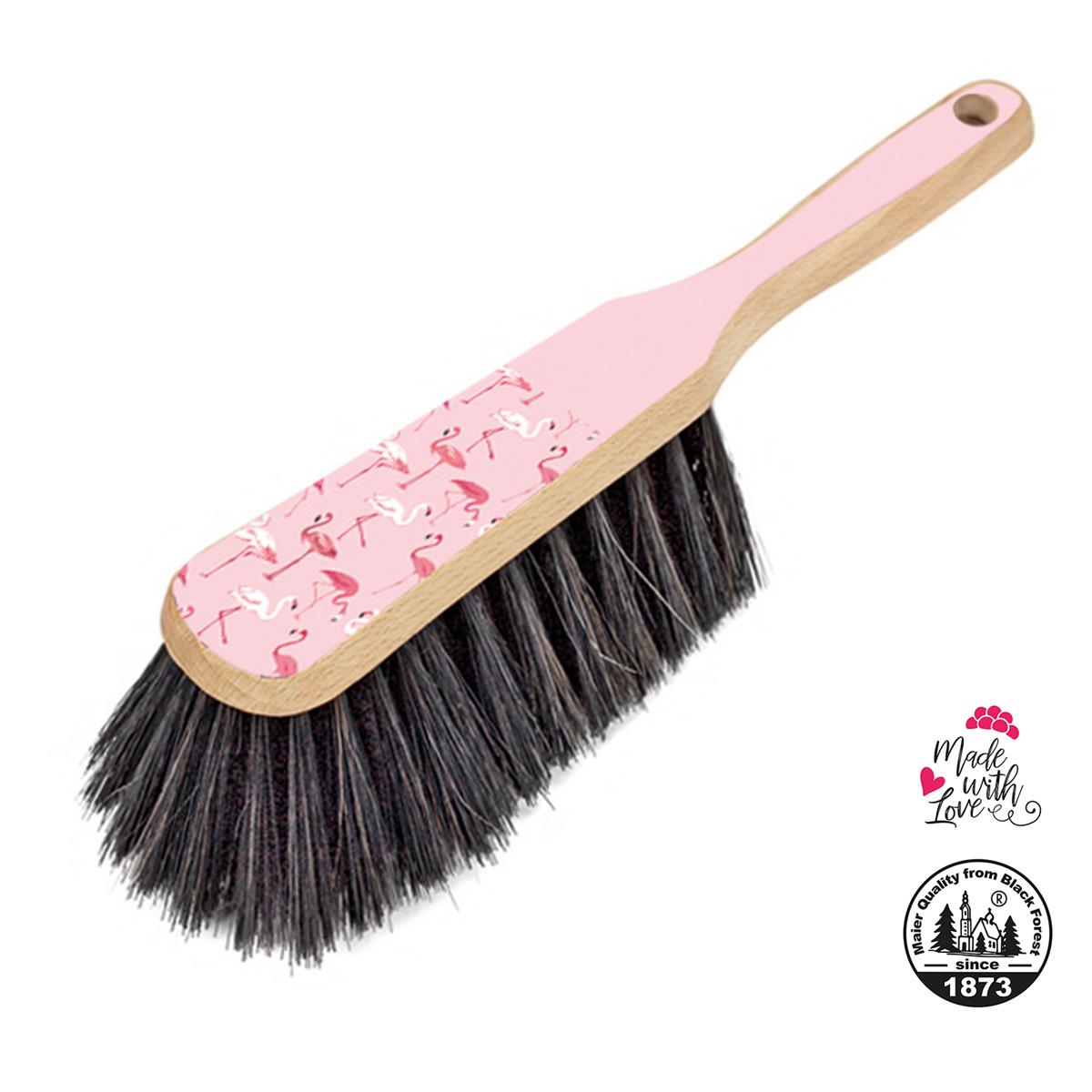 Kehrgarnitur Kehrset mit Holzbesen und Kunststoffschaufel Flamingo Design