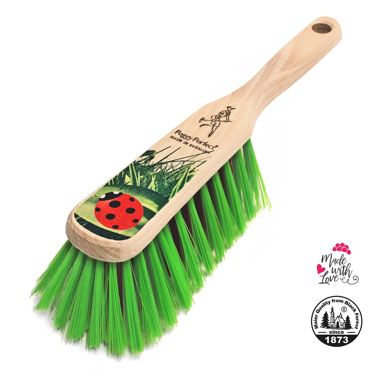 Kehrgarnitur Kehrset mit Holzbesen und Kunststoffschaufel Käfer Design