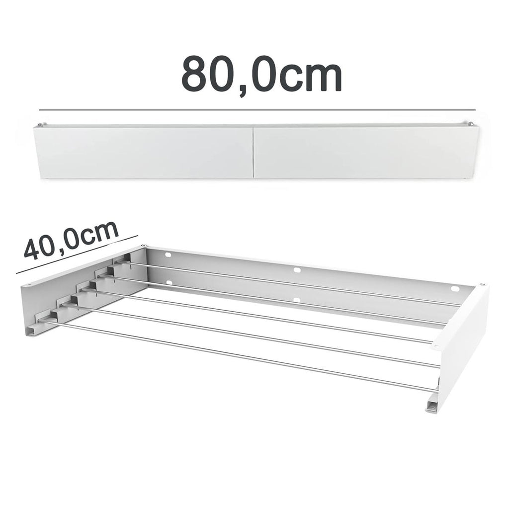 Wäscheständer klappbar zur Wandmontage im modernen Design.In- und Outdoor.