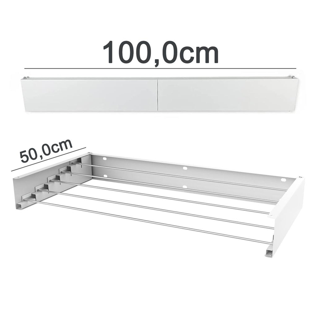 Wäscheständer klappbar zur Wandmontage im modernen Design.In- und Outdoor.