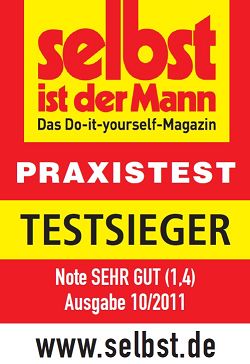 Straßenbesen Black Star „Testsieger” Zwei Zonen Besatz - Aluminiumstiel