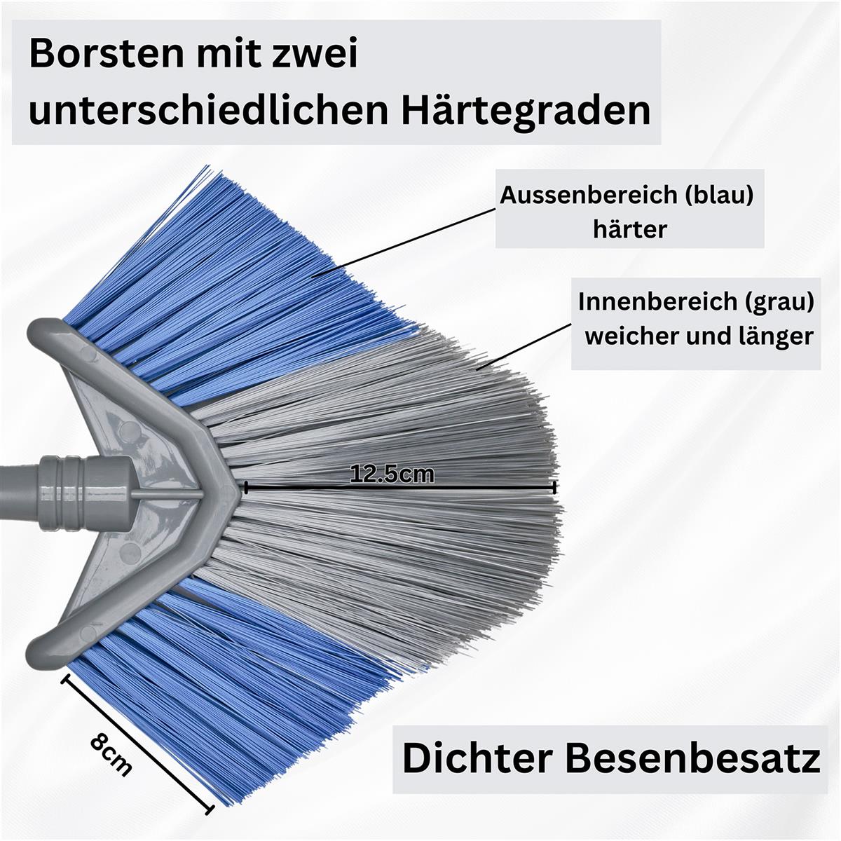 Deckenfeger, Staubfeger mit extra langem Teleskopstiel und Winkelgelenk