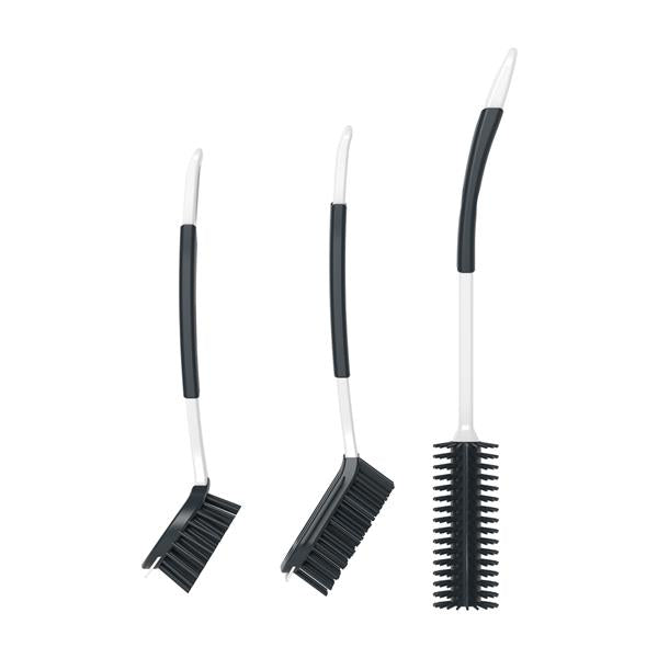 Rival 3-teiliges Spülbürsten Set Curve-Line mit Gumminoppen anthrazit