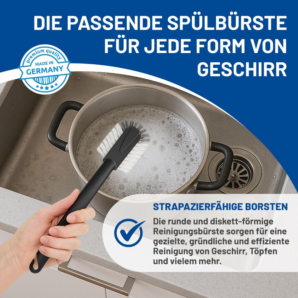 Rival 5-teiliges Küchenhelfer Set mit PBT-Borsten anthrazit