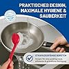 Rival 6er Set Spülbürste Euro-Line mit 5 Wechselköpfen rot