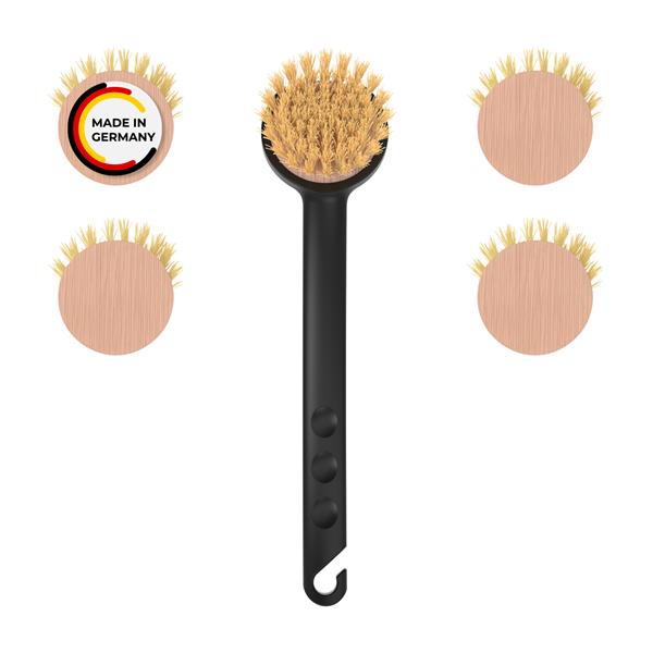 Rival 6er Set Spülbürste Euro-Line mit 5 Wechselköpfen aus Buchenholz schwarz