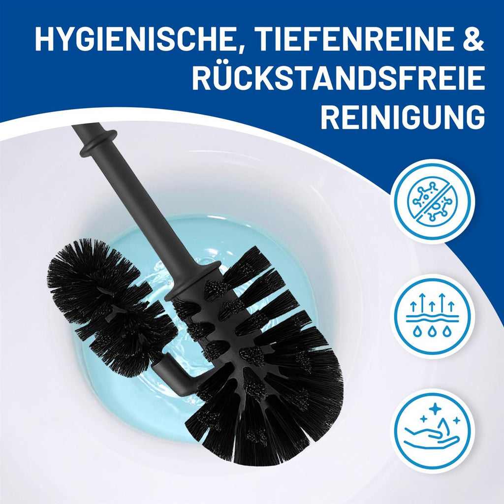 Rival 4er Set WC-Randreinigerbürste Smart Line mit PP-Borsten