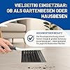 Rival Kehrgarnitur mit Lippe & gummiertem Griff stahlgrau