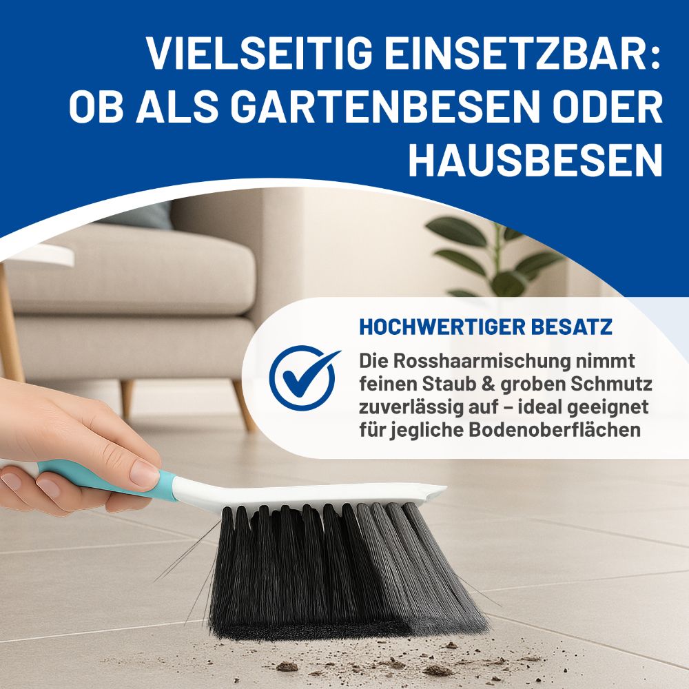 Rival Kehrgarnitur mit Lippe & gummiertem Griff türkis
