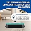 Rival Besen mit umlaufender Gummierung & Teleskopstiel türkis