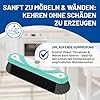 Rival Besen mit umlaufender Gummierung & Teleskopstiel türkis