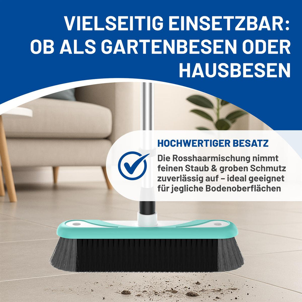 Rival Kehrgarnitur + Besen Set Türkis
