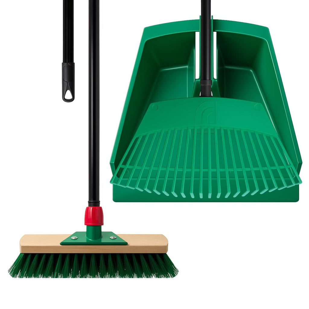 Rival 3-teiliges Garten-Set – enthält Besen mit Stiel (Breite: 32 cm)
