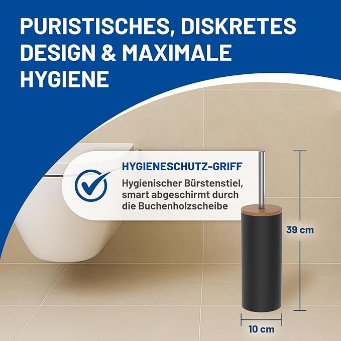 Rival 2er-Set Ersatz WC-Bürstenköpfe - Noppenbürste, für Life Style WC-Garnitur