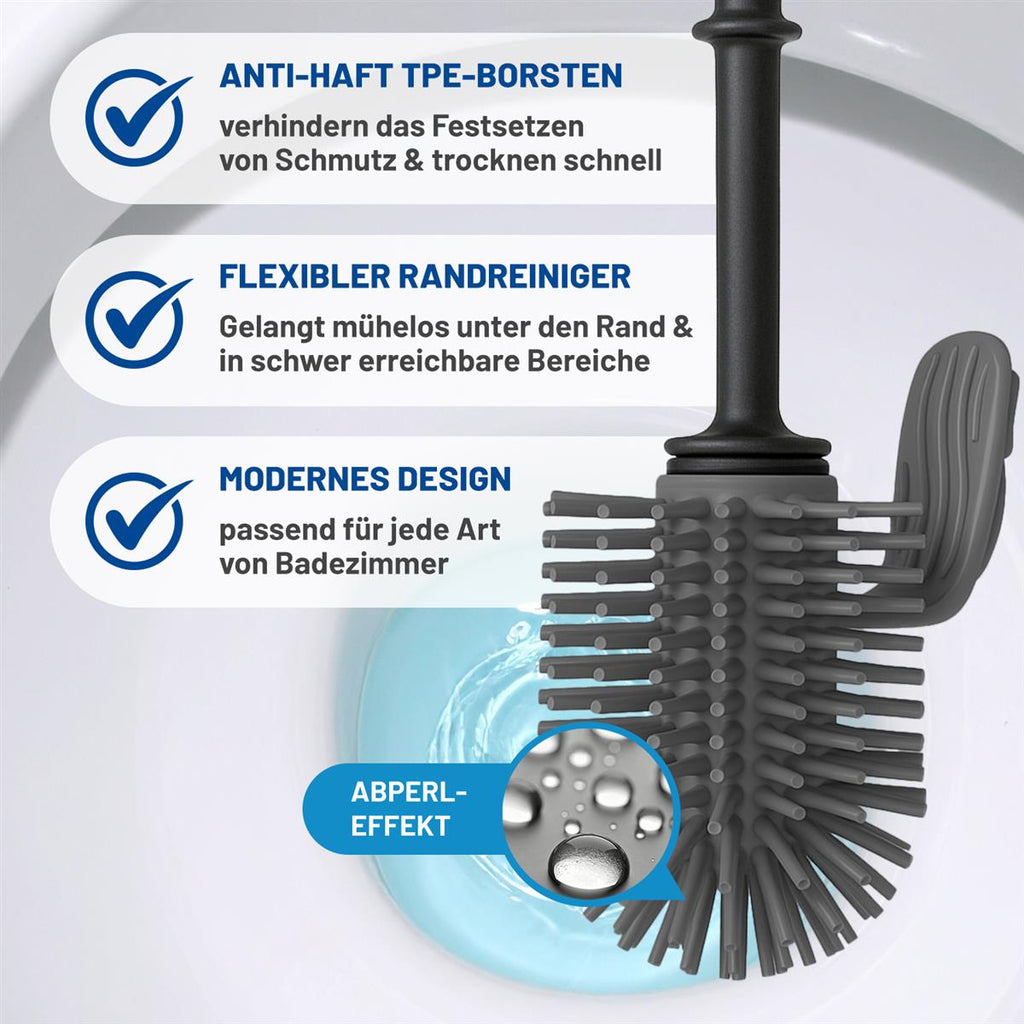 Rival 2er-Set WC-Randreiniger-Bürste mit Noppen