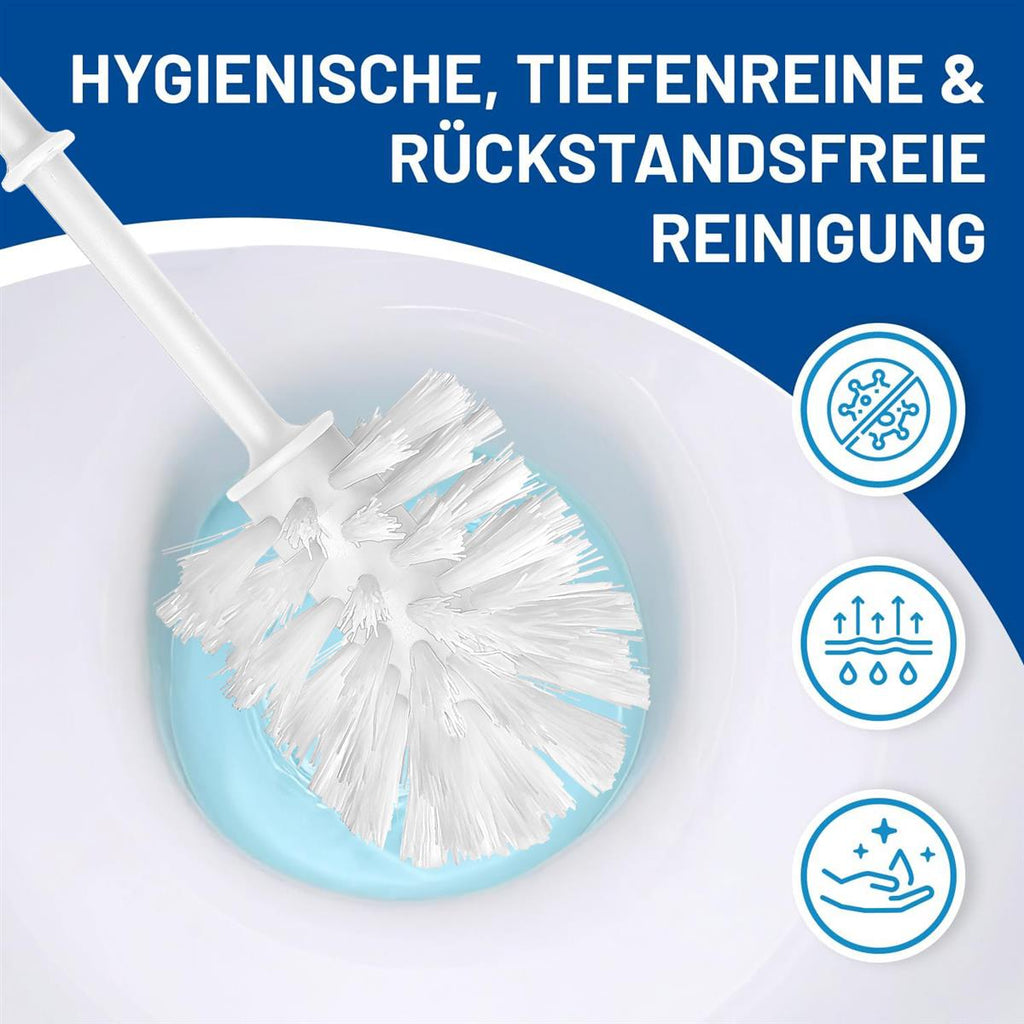 Rival 5er Set WC-Randreinigerbürste Smart Line mit PP-Borsten weiß