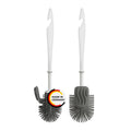 Rival 2er-Set WC-Randreiniger-Bürste mit Noppen weißer Griff