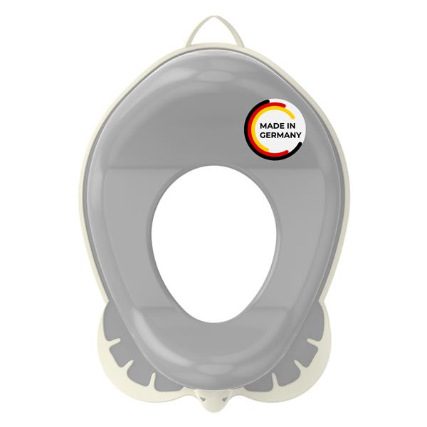 Rival Kinder-Toilettensitz grau/weiß mit Gummierung
