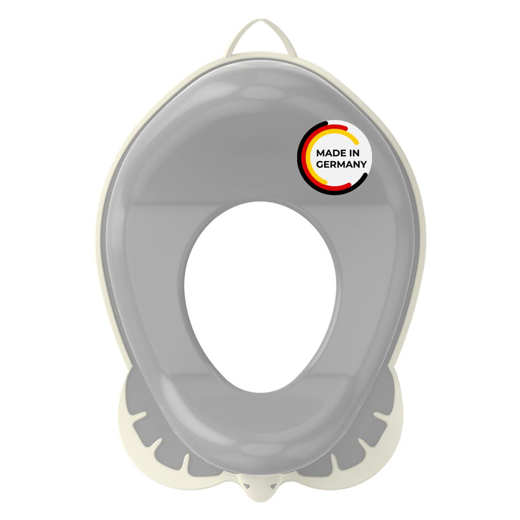 Rival Kinder-Toilettensitz grau/weiß mit Gummierung
