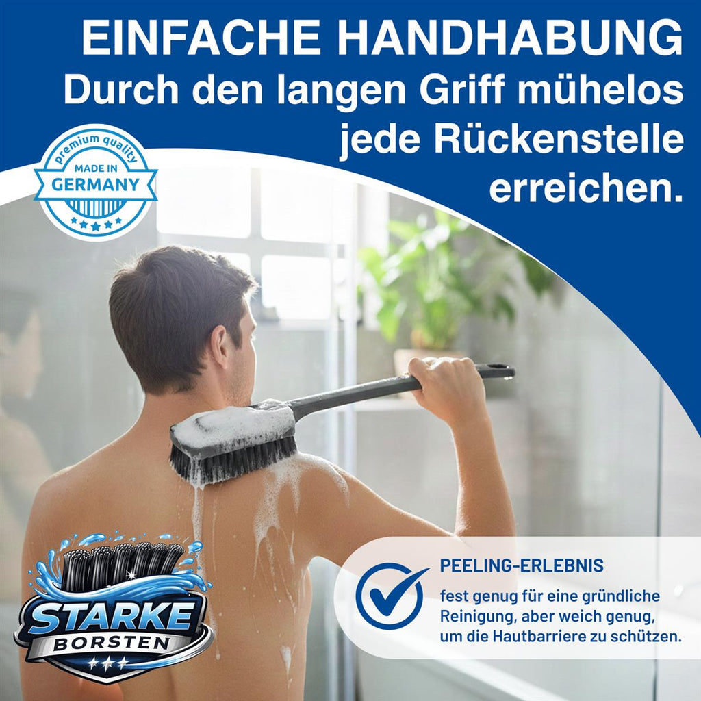 Rival Badebürste mit austauschbarem Bürstenkopf – Körperbürste für Bad & Dusche – ergonomischer Griff –