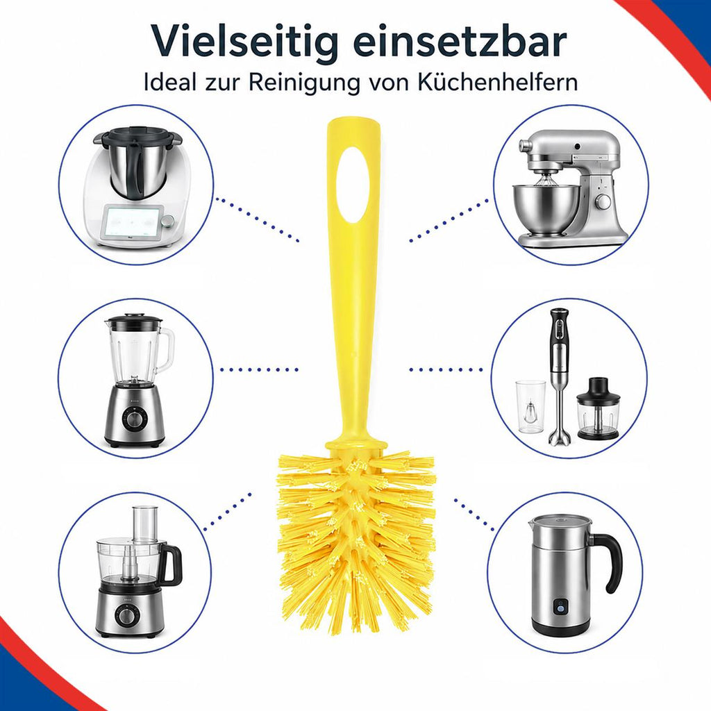 Rival Spülbürsten 4er Set - bunt - Reinigungsbürste für bspw. Thermomix, Monsieur Cousine, Airfryer