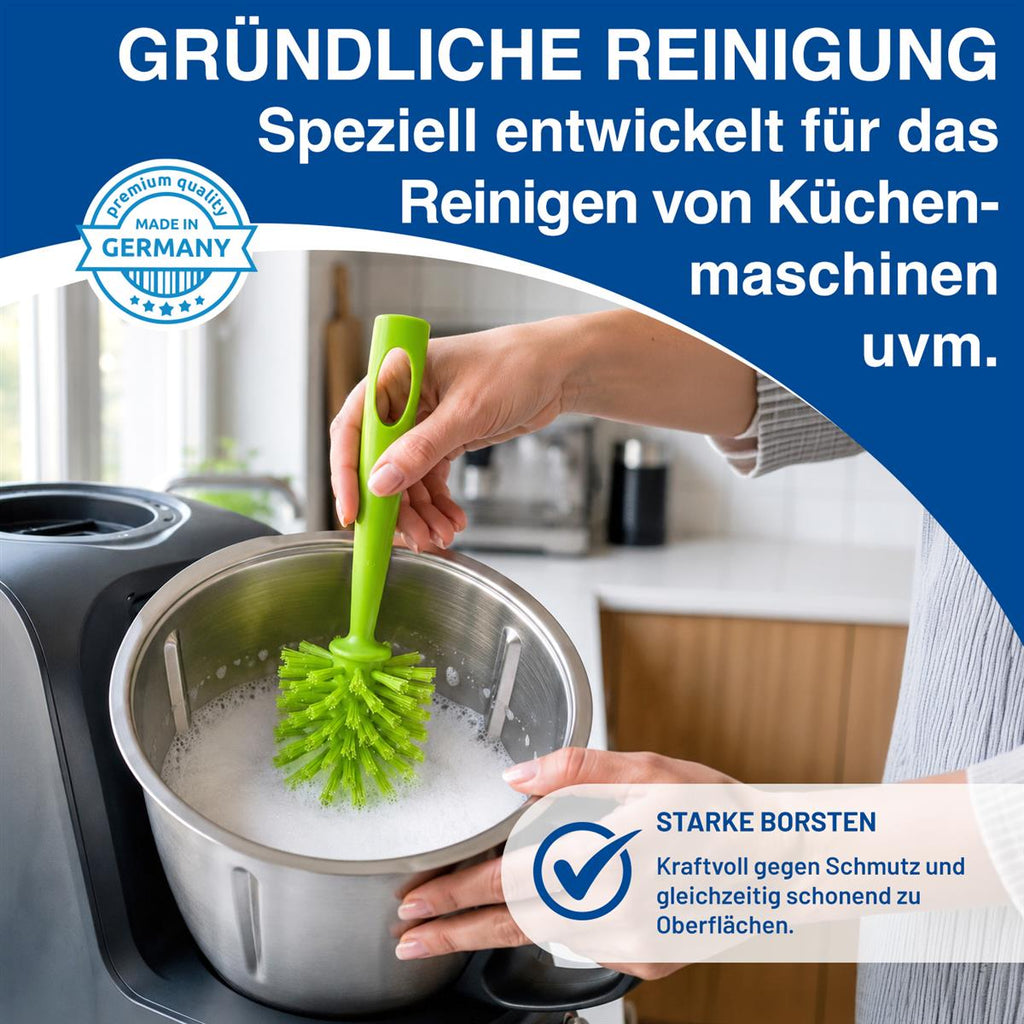 Rival Spülbürsten 4er Set - bunt - Reinigungsbürste für bspw. Thermomix, Monsieur Cousine, Airfryer