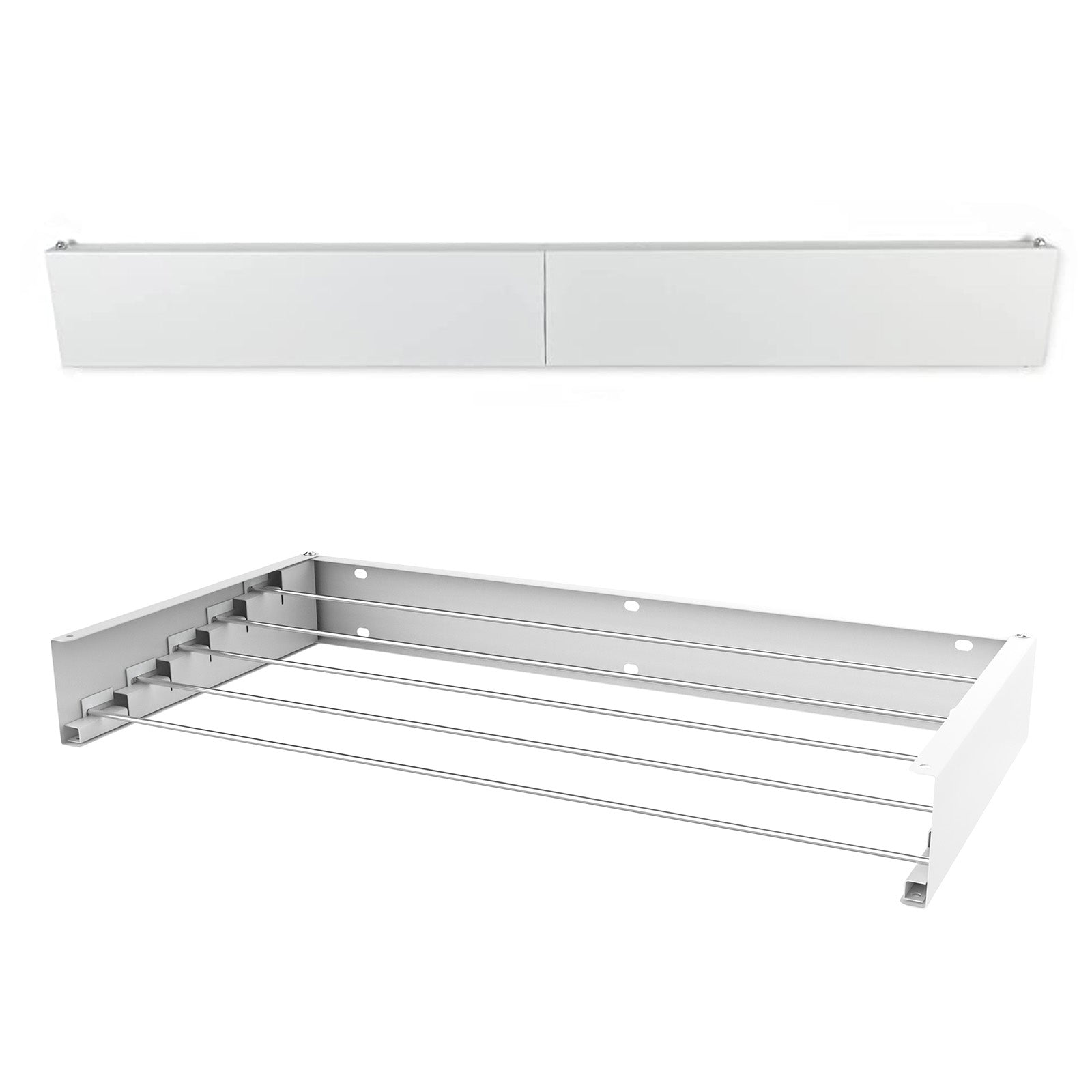Wäscheständer klappbar zur Wandmontage im modernen Design.In- und Outdoor.